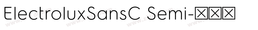 ElectroluxSansC Semi字体转换 ElectroluxSansC Semi字体转换